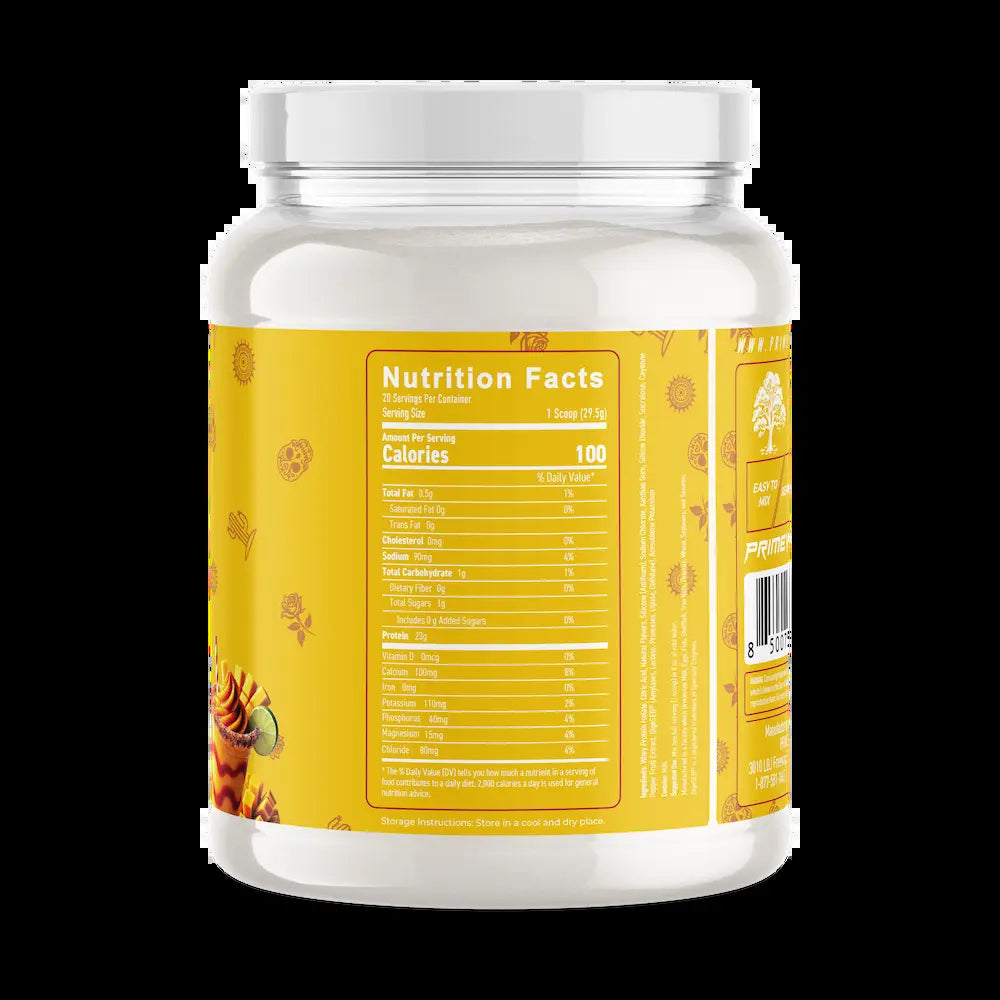 PRIMEVAL LABS ISOLIT Whey Protein Isolate Agua Fresca Flavors Low Fat High Protein 23G Protein 20 Servings