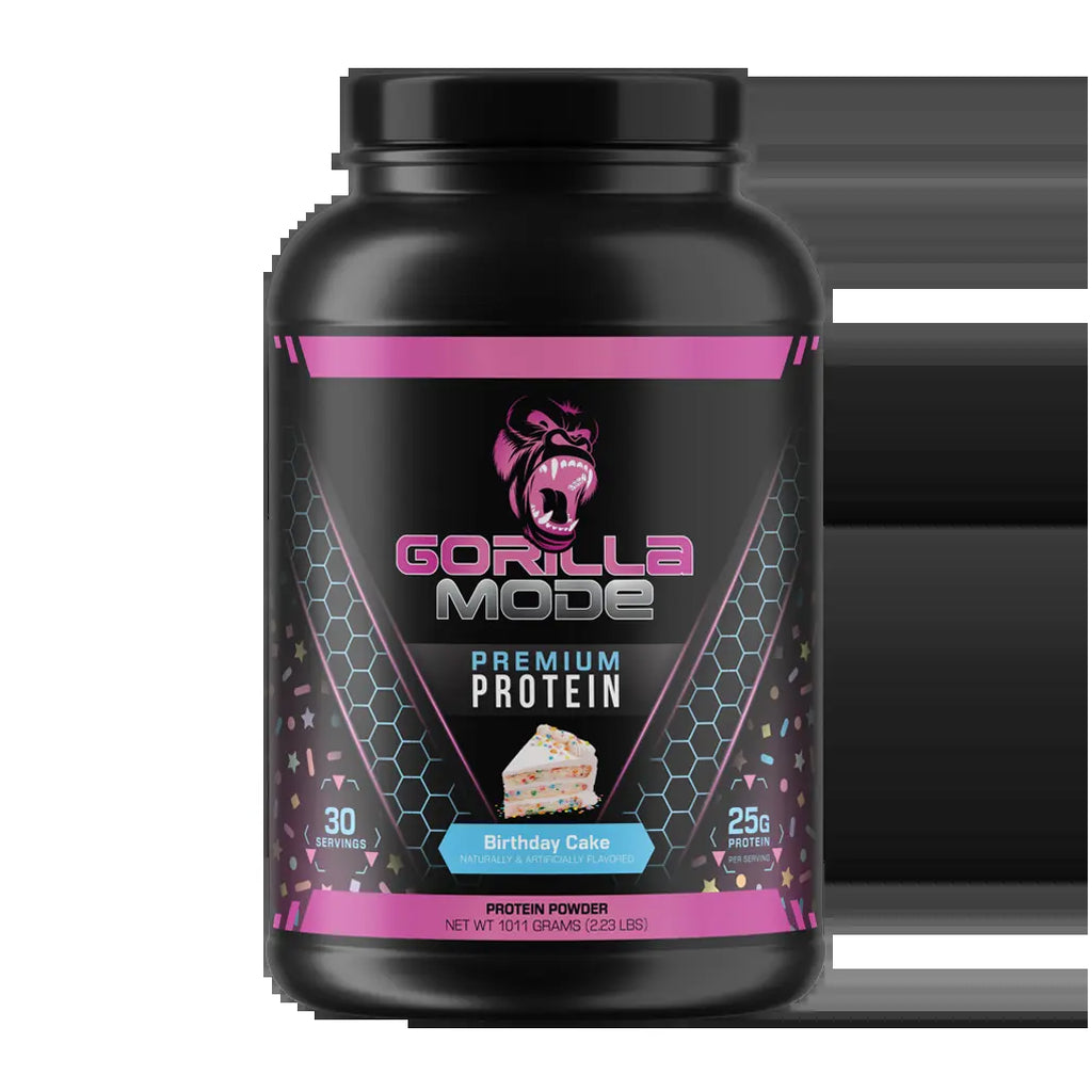 Gorilla Mode Premium Whey Protein - Whey Protein Isolate & Concentrate - Protein Powder for Post Workout Recovery & Meal Replacement (30 Servings)