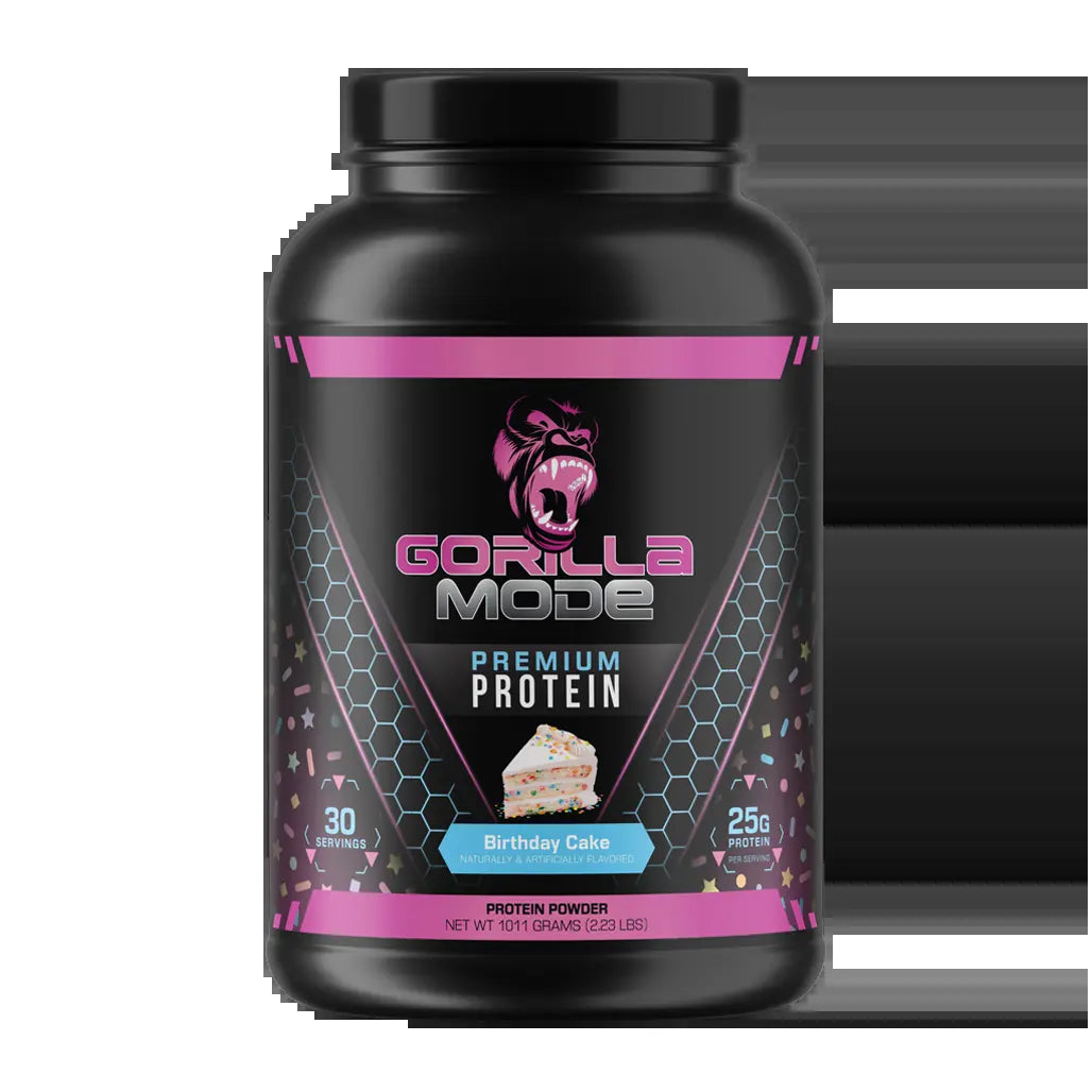 Gorilla Mode Premium Whey Protein - Whey Protein Isolate & Concentrate - Protein Powder for Post Workout Recovery & Meal Replacement (30 Servings)