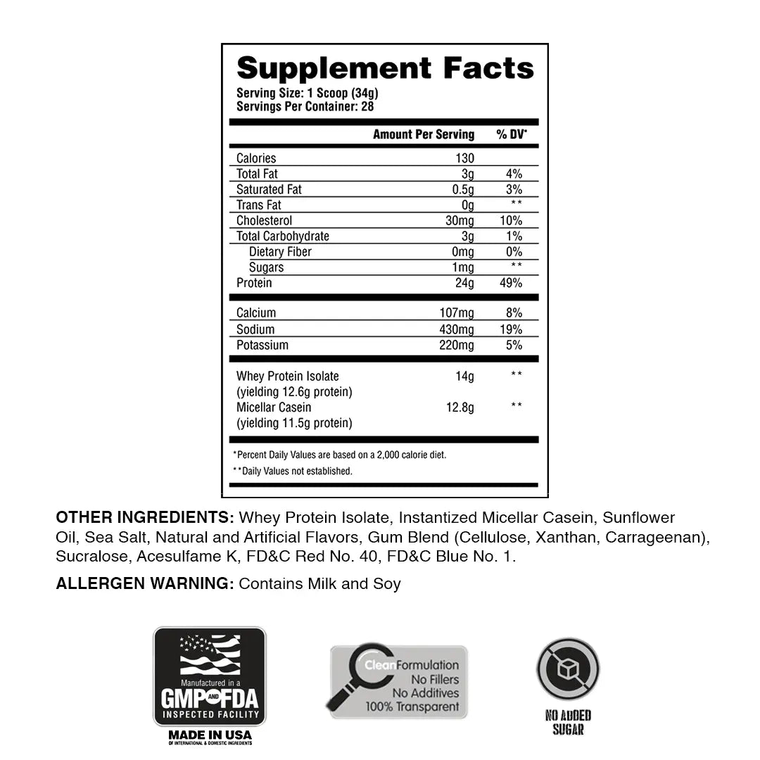 50/50 Formula X Protein Blend (Whey Isolate & Casein)