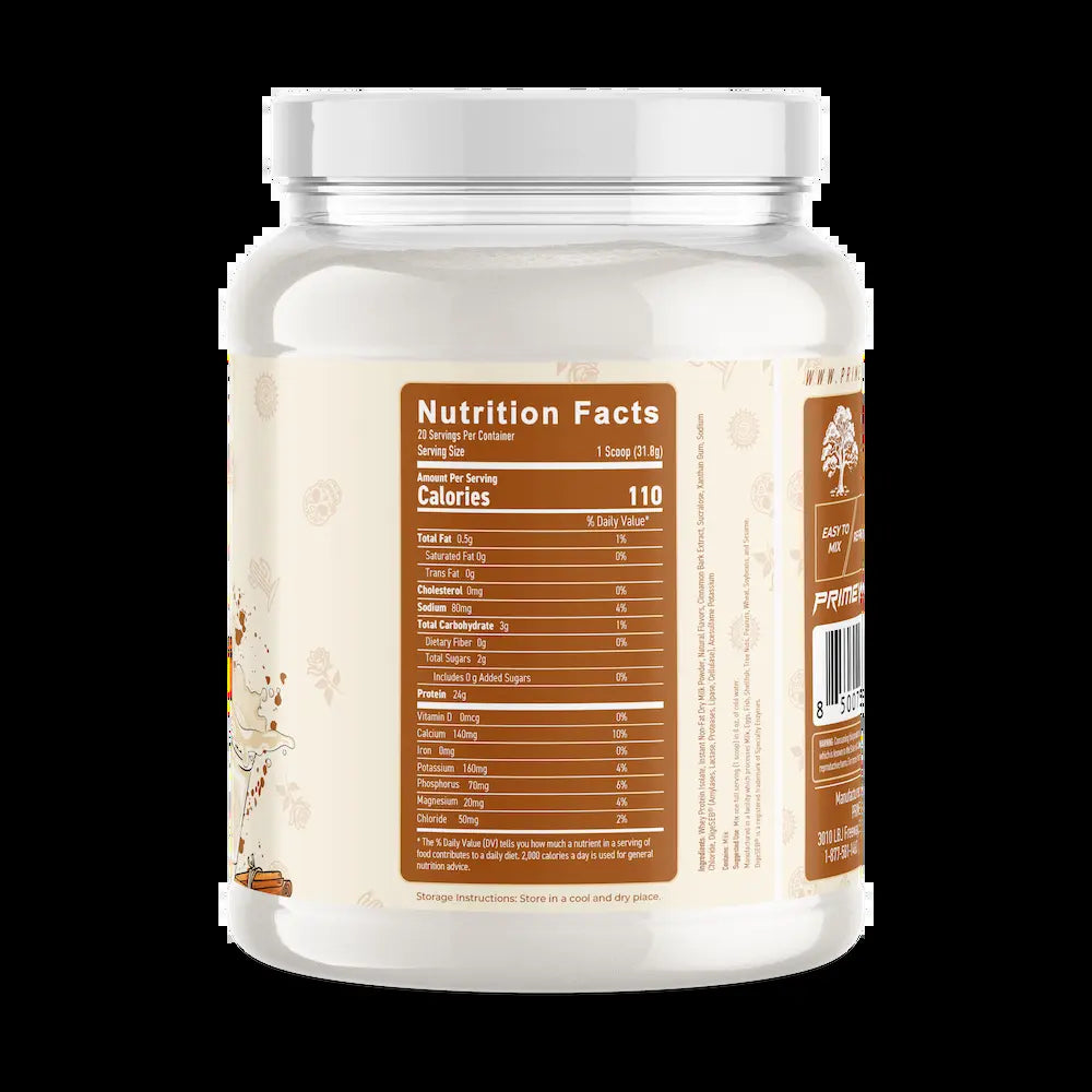 PRIMEVAL LABS ISOLIT Whey Protein Isolate Agua Fresca Flavors Low Fat High Protein 23G Protein 20 Servings