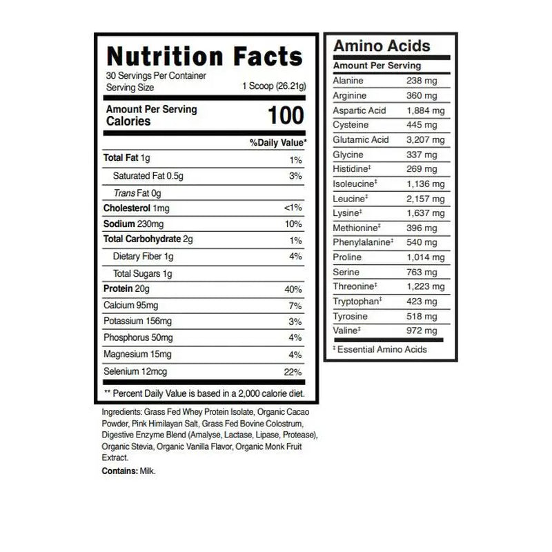 Livegood Chocolate Whey Protein Isolate – Grass-Fed | Chocolate Protein + Colostrum