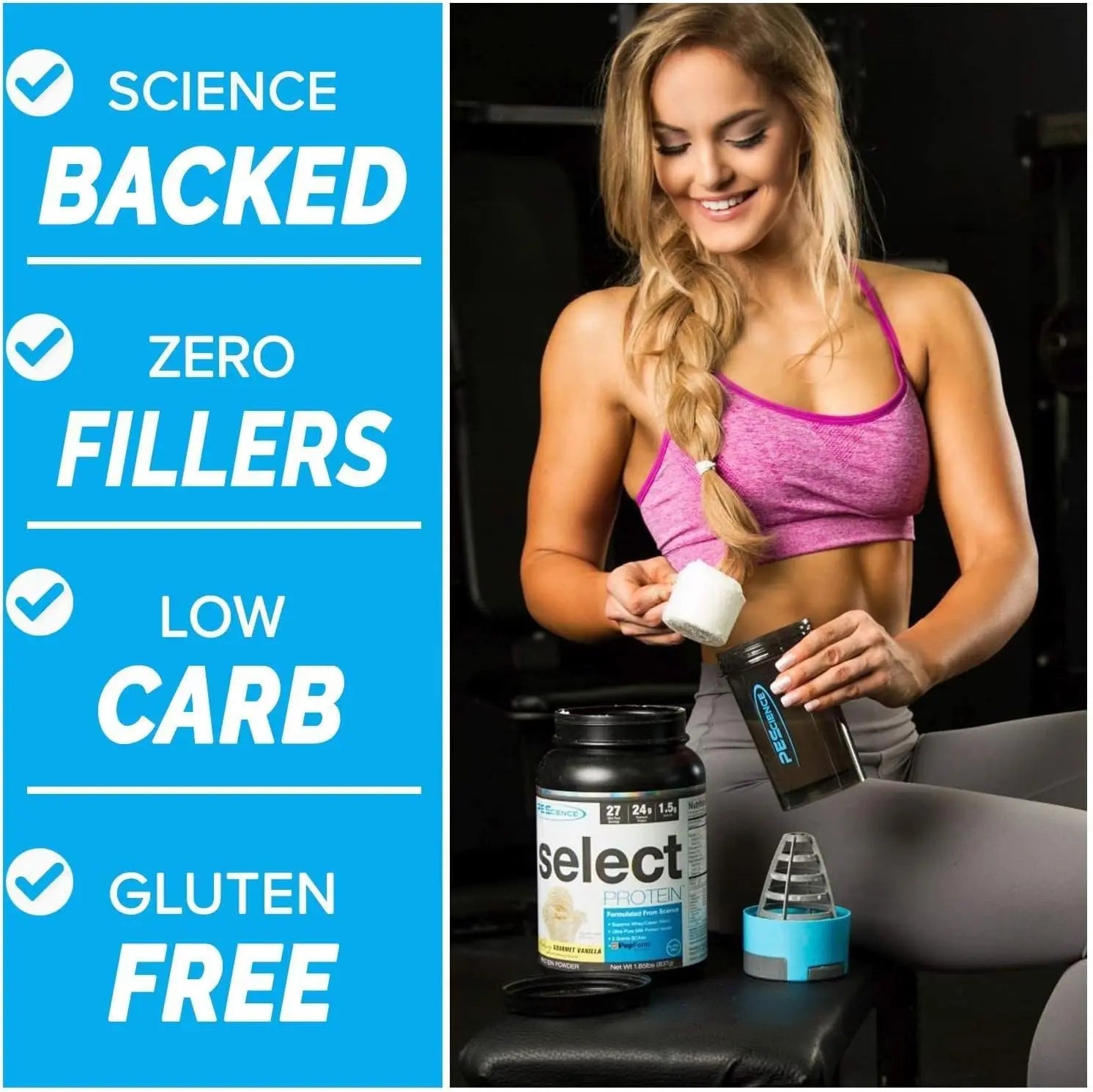 Pescience Select Protein Low Carb Protein Powder Keto Friendly and Gluten Free
