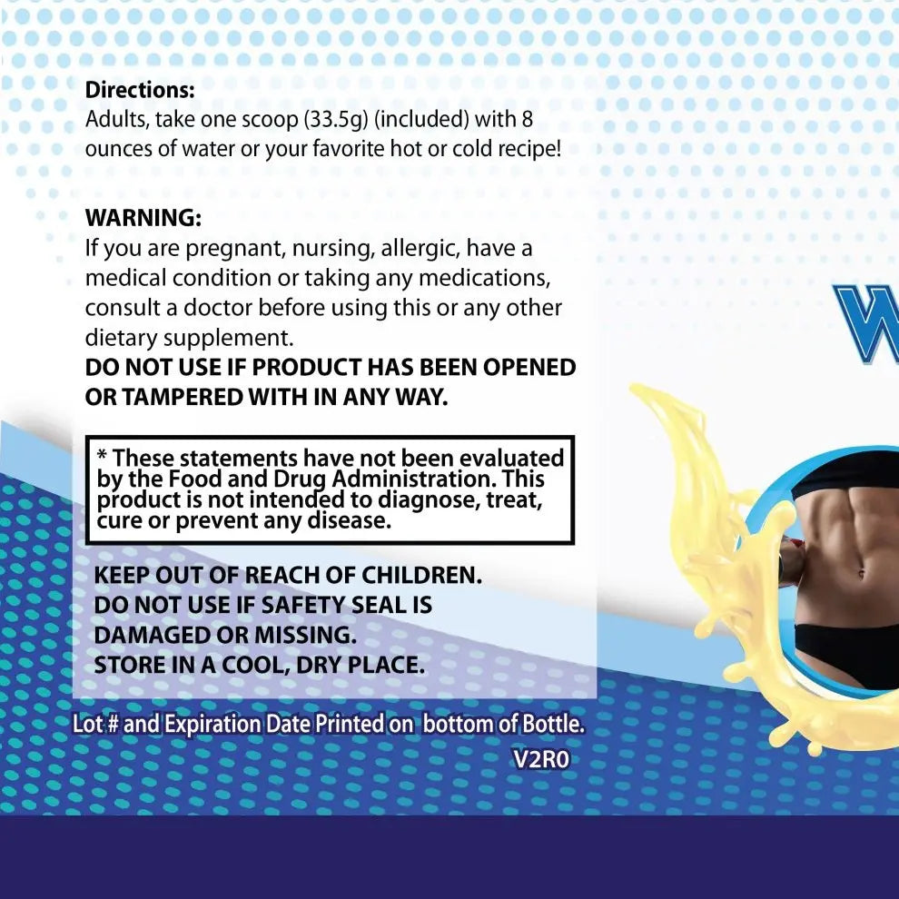 Whey Protein Powder - High-Protein Dietary Supplement - Versatile Source of Nutrition for Athletes and Wellness