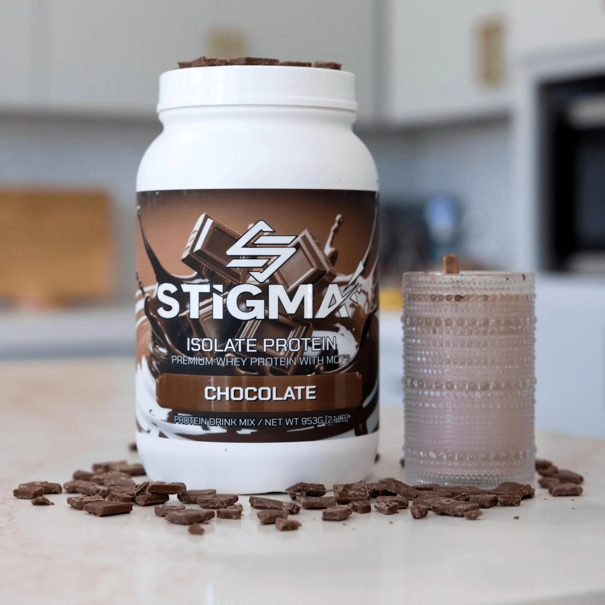 Stigma Whey Protein Isolate Powder, 25G Protein, Low Carb, Low Sugar