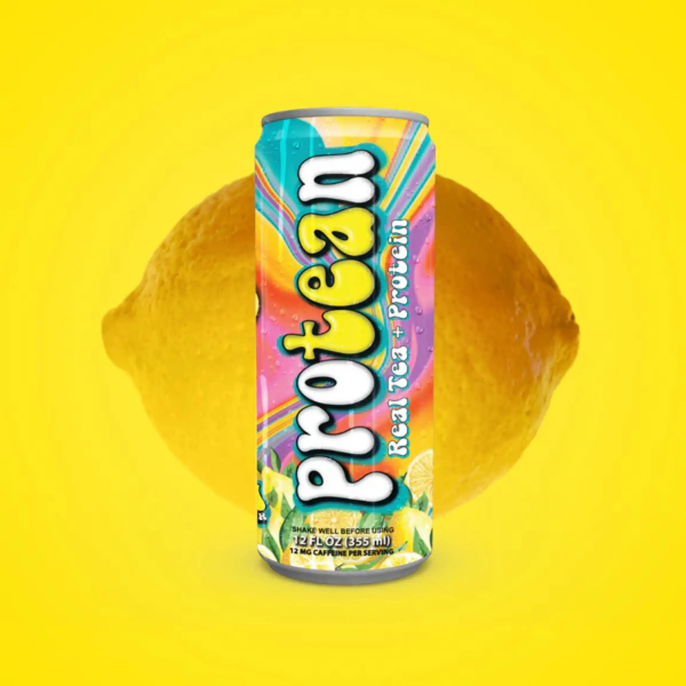 Genepro Real Tea + Protein Groovy Lemon Flavor, Workout Recovery & Energy Boost - Hydration & Protein with All Natural Flavors & Sweeteners - Protein 15G - Fruit, Beverage