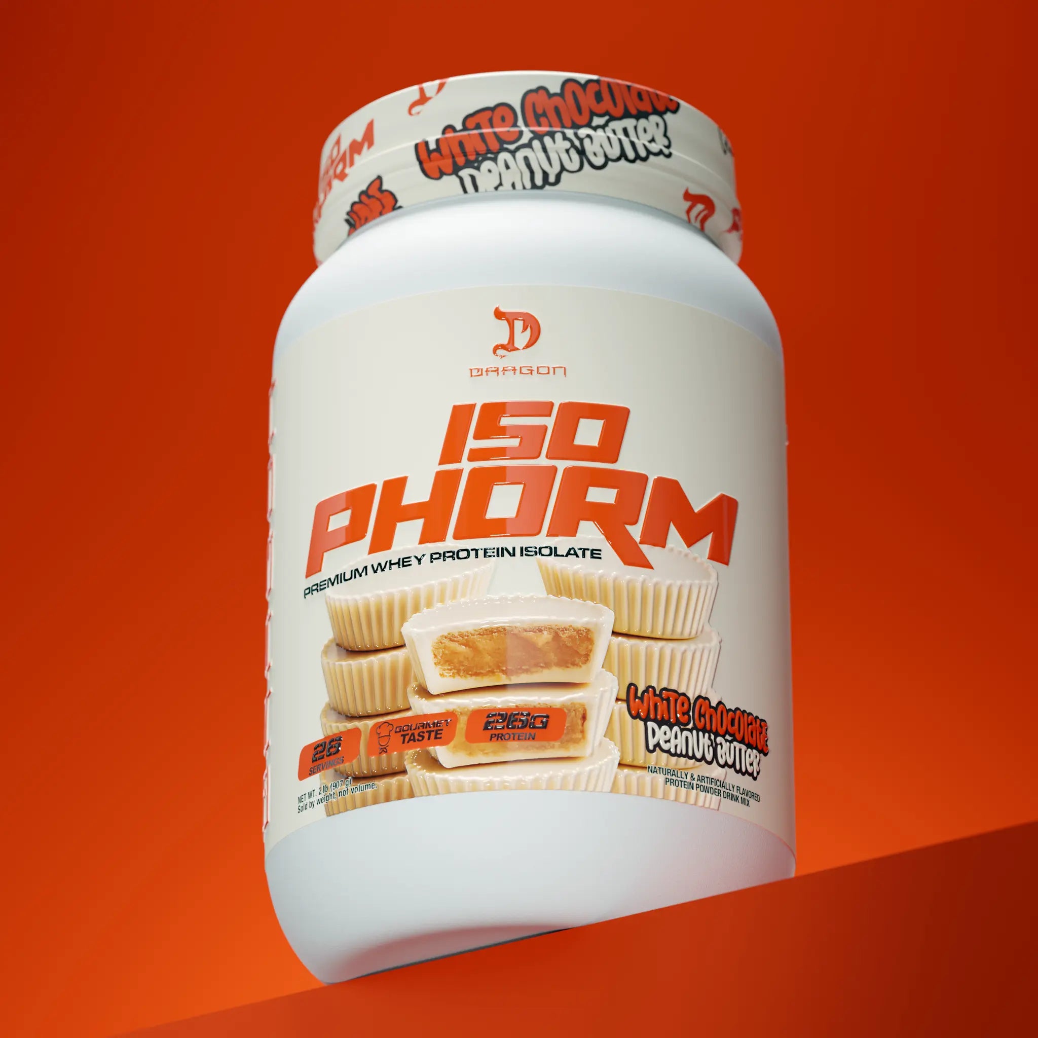 Dragon Pharma Isophorm - 2Lb - Premium Whey Protein Isolate - 25G Protein per Serving