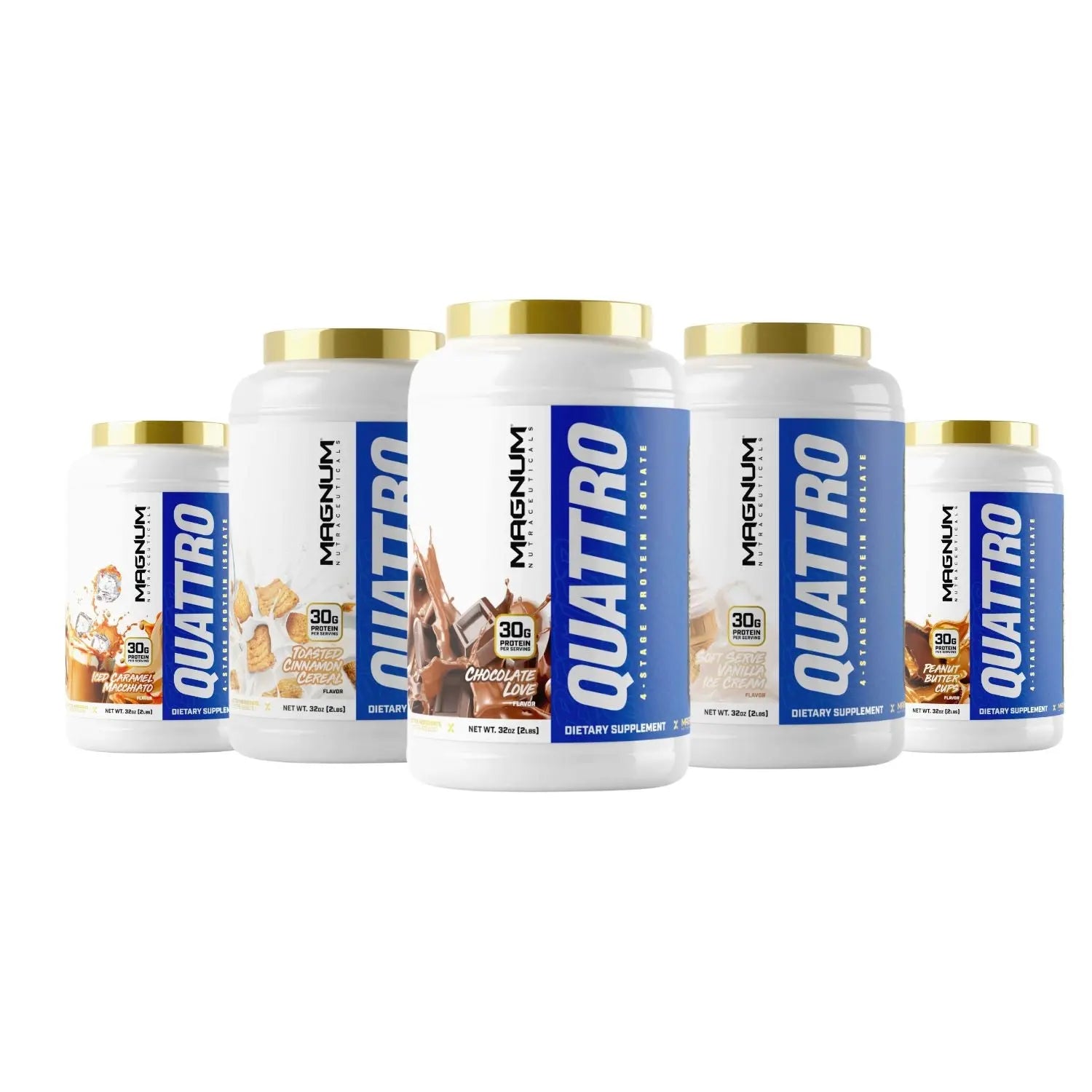Magnum Nutraceuticals Quattro Original, 4-Stage Protein Isolate Protein Powder Healthcare Supplement