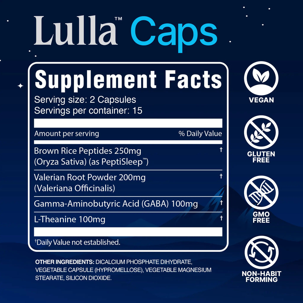 Lulla Sleep Support Capsules (Melatonin-Free)