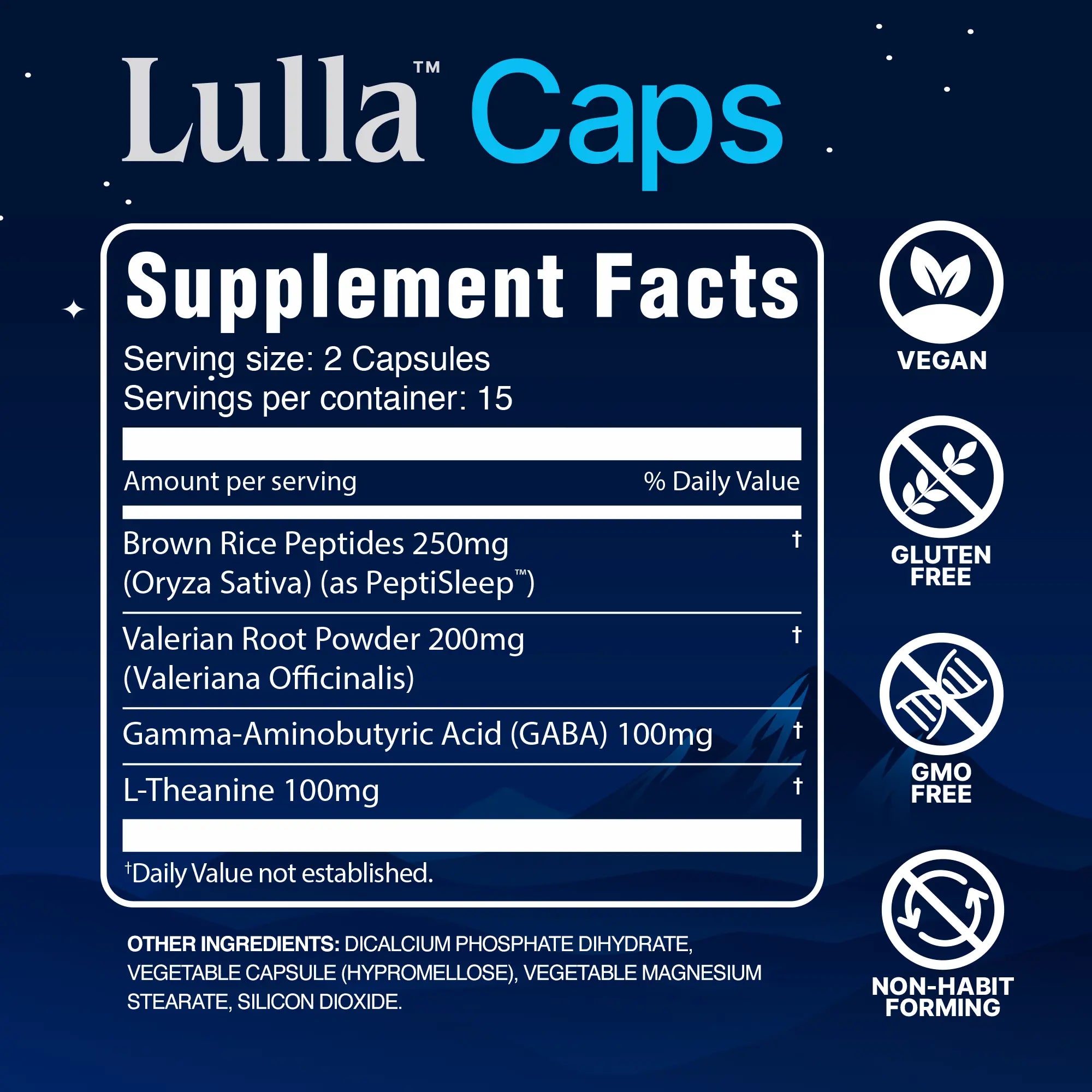 Lulla Sleep Support Capsules (Melatonin-Free)