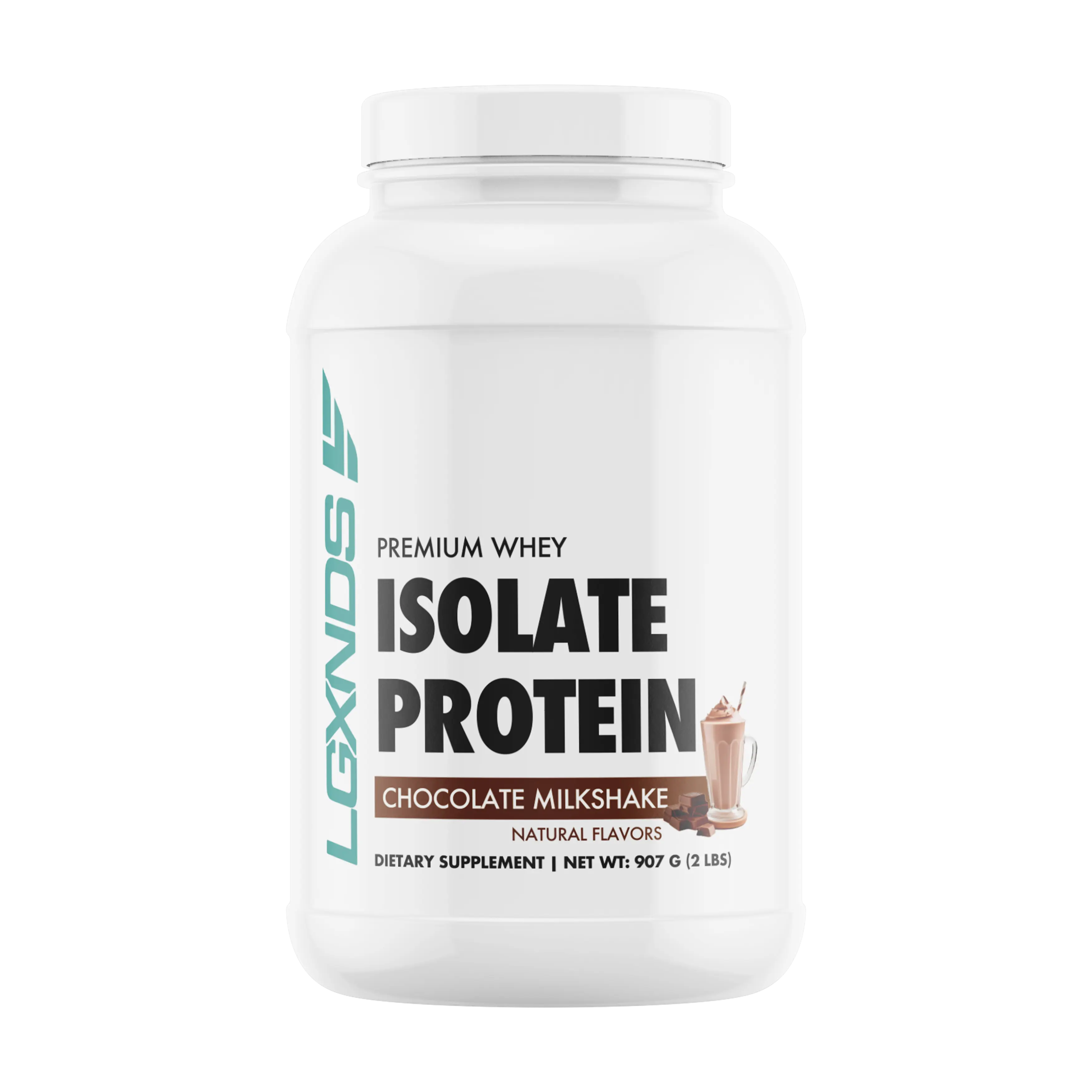 LGXNDS Whey Isolate Protein | 25G Protein per Serving | Bcaas and Digestive Enzymes | Low Fat No Added Sugar | Clean Gluten Free Non-Gmo Protein Powder