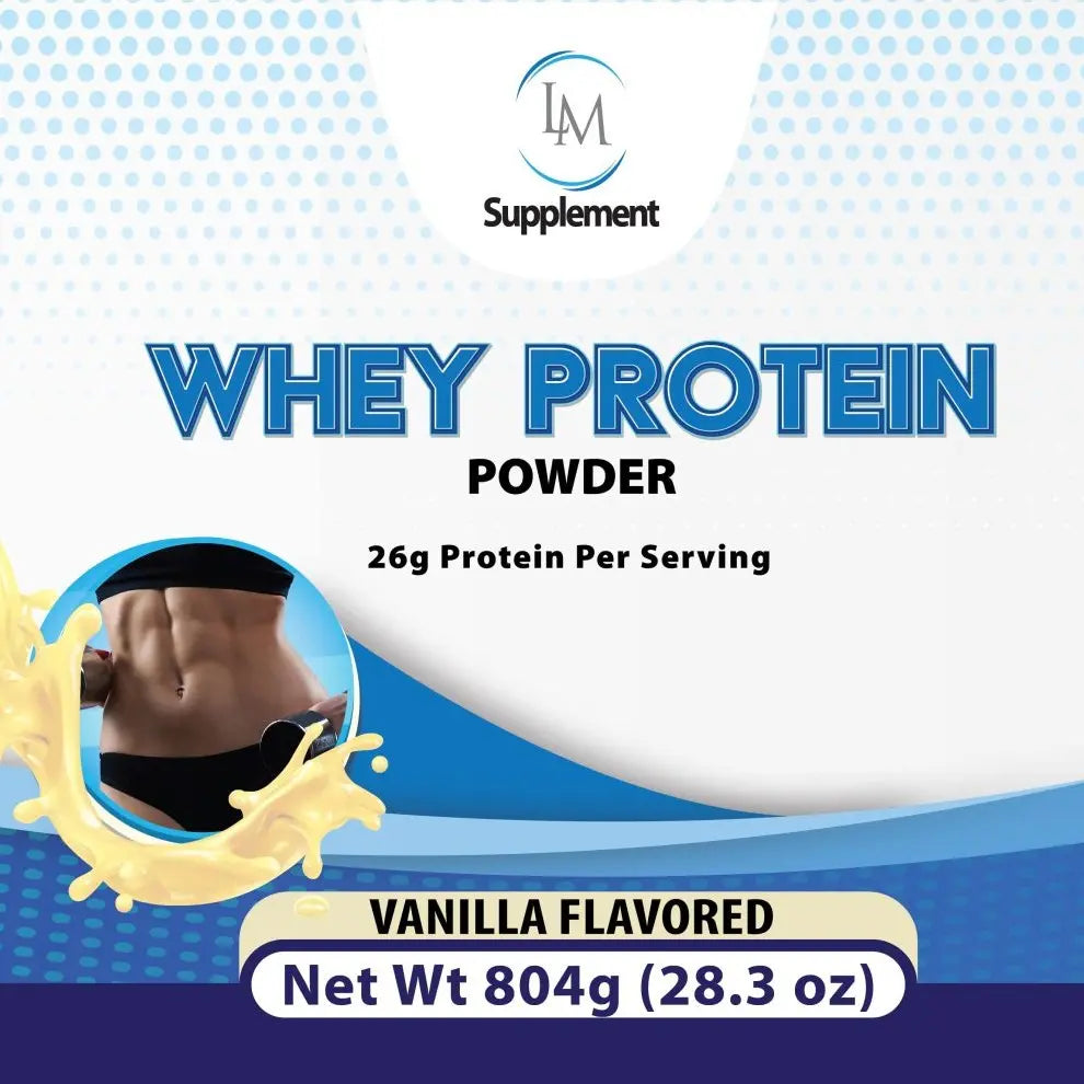 Whey Protein Powder - High-Protein Dietary Supplement - Versatile Source of Nutrition for Athletes and Wellness