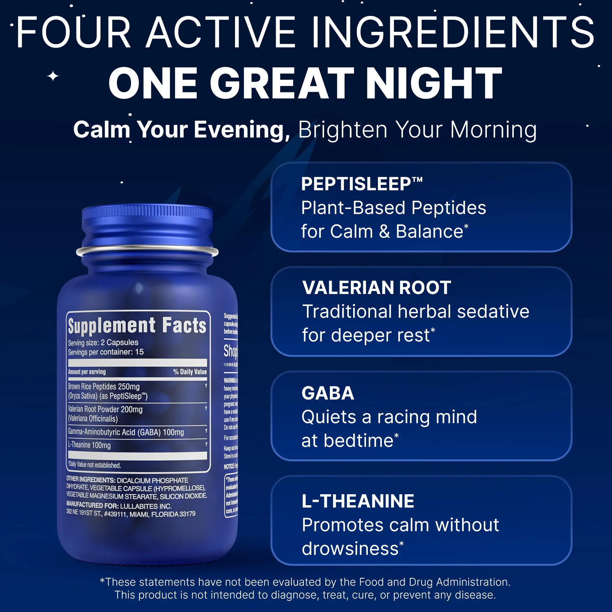 Lulla Sleep Support Capsules (Melatonin-Free)
