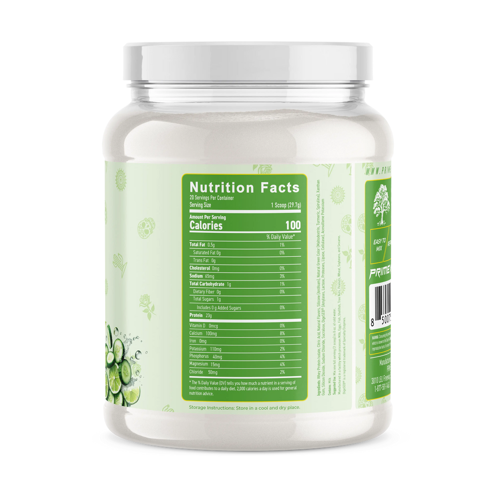 PRIMEVAL LABS ISOLIT Whey Protein Isolate Agua Fresca Flavors Low Fat High Protein 23G Protein 20 Servings