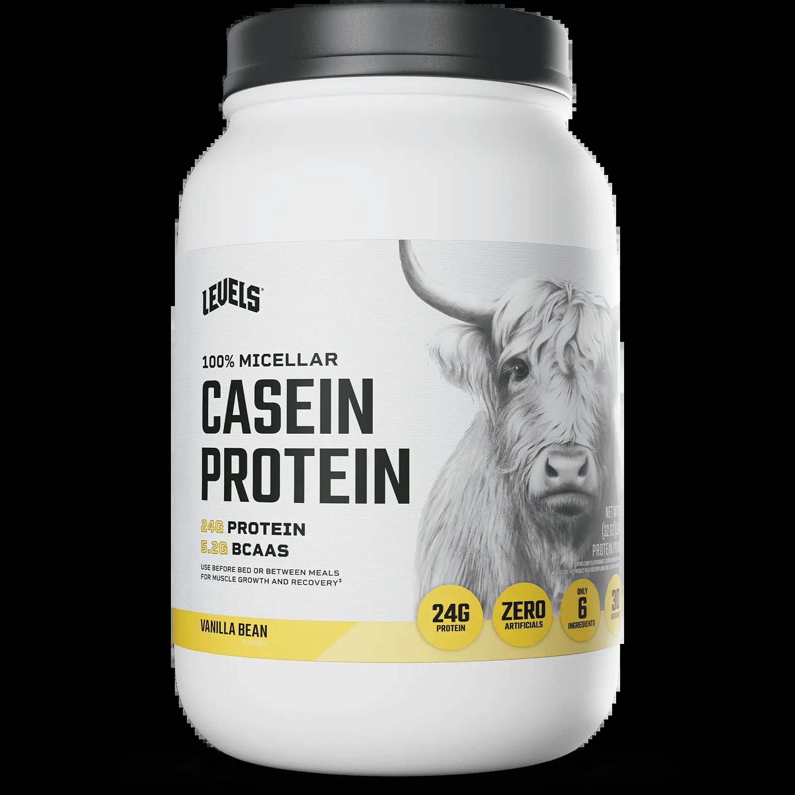 Levels Casein Protein, 100% Micellar, No Artificials, 24G of Protein
