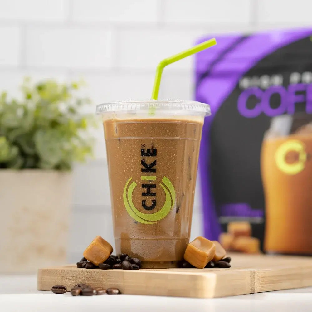 Chike Protein Iced Coffee Caramel Flavor 20G Whey Protein 2 Espresso Shots Low Sugar US Made High Protein Coffee