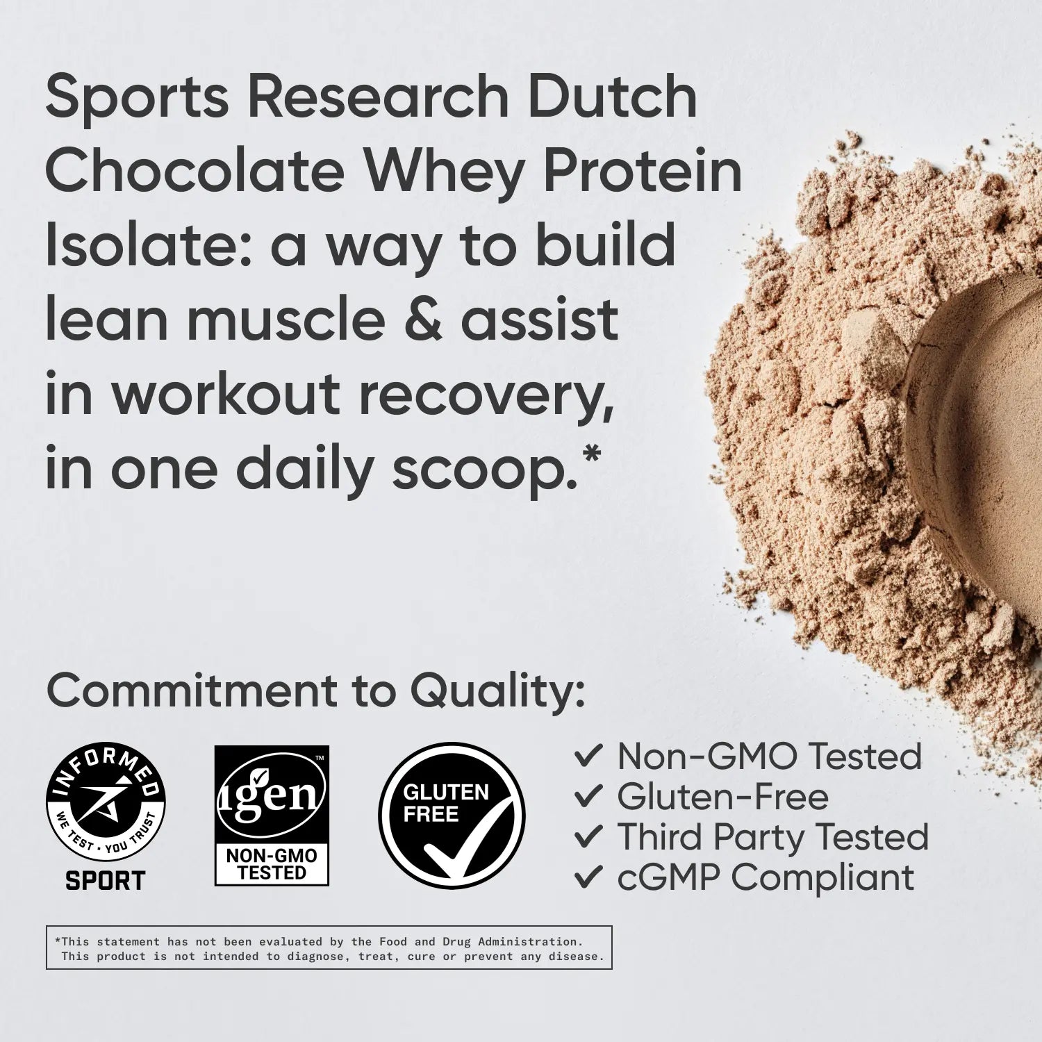 Sports Research Whey Protein - Sports Nutrition Whey Isolate Protein Powder - 5 Lb Bag Bulk Protein Powder 25G per Serving