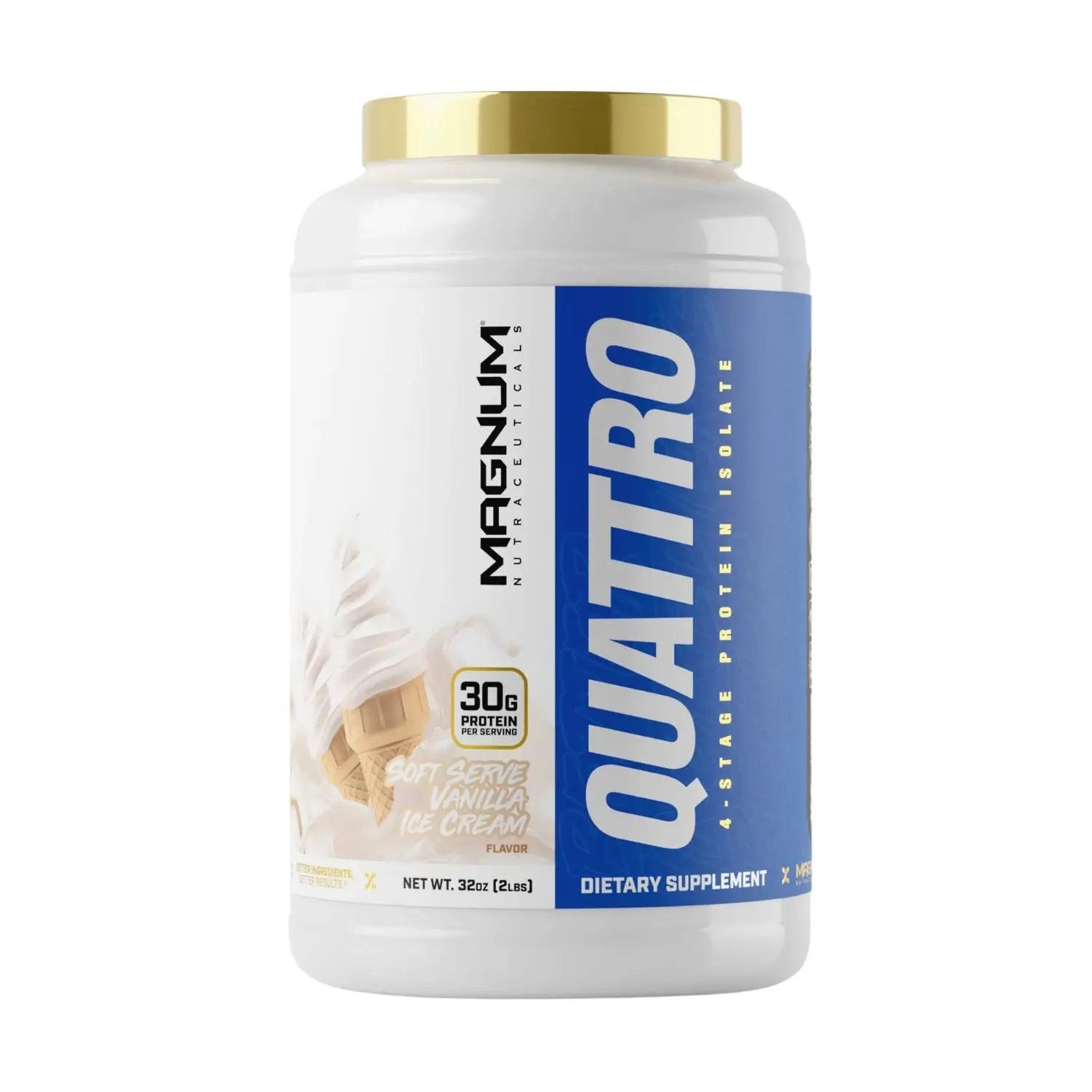 Magnum Nutraceuticals Quattro Original, 4-Stage Protein Isolate Protein Powder Healthcare Supplement