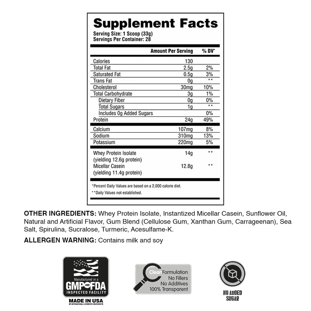 50/50 Formula X Protein Blend (Whey Isolate & Casein)
