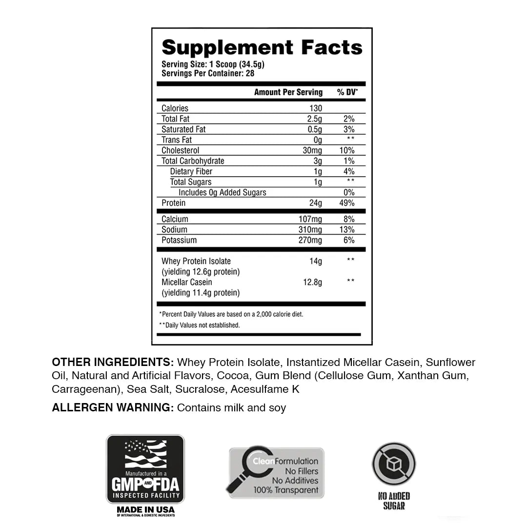 50/50 Formula X Protein Blend (Whey Isolate & Casein)