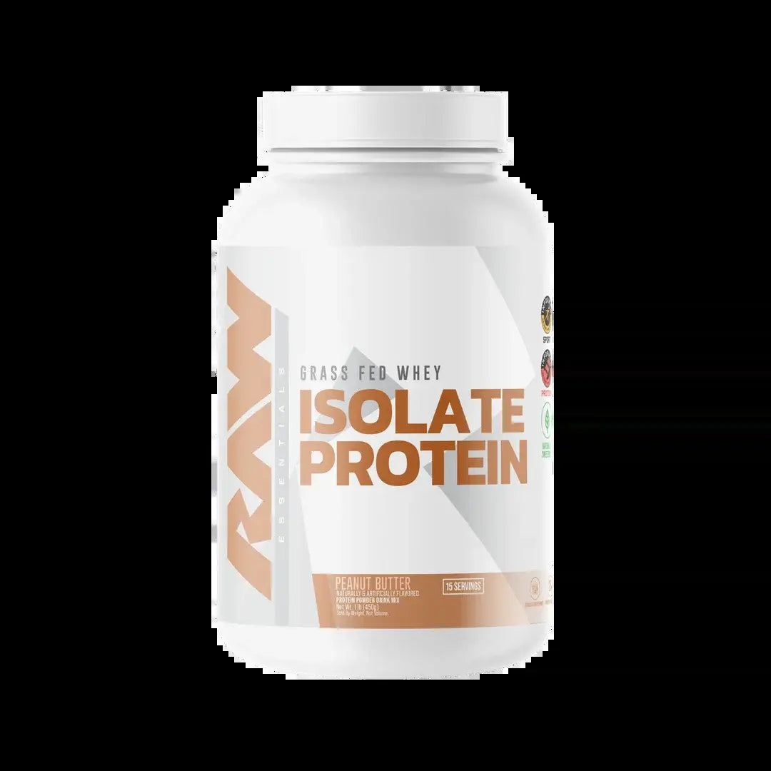 RAW Whey Protein Isolate Powder – Grass Fed Micro-Filtered Protein – 25G Protein per Serving – Low Carb, Low Fat Lean Muscle & Recovery Protein Shake – 1.96 Lb