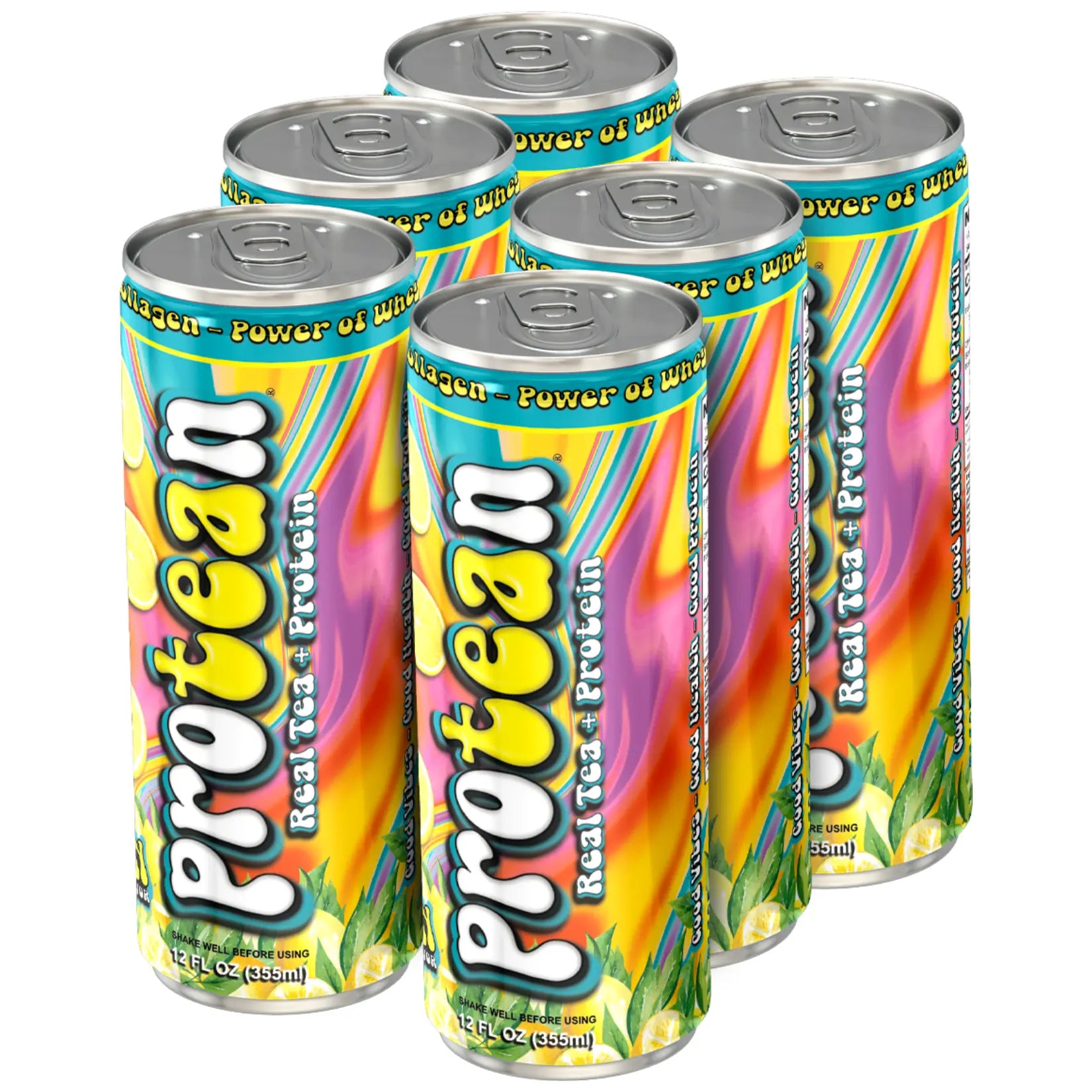 Genepro Real Tea + Protein Groovy Lemon Flavor, Workout Recovery & Energy Boost - Hydration & Protein with All Natural Flavors & Sweeteners - Protein 15G - Fruit, Beverage