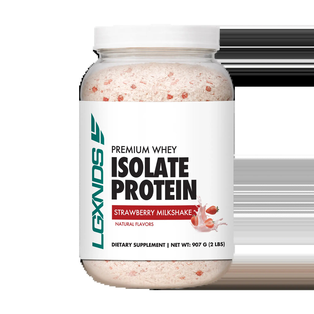 LGXNDS Whey Isolate Protein | 25G Protein per Serving | Bcaas and Digestive Enzymes | Low Fat No Added Sugar | Clean Gluten Free Non-Gmo Protein Powder