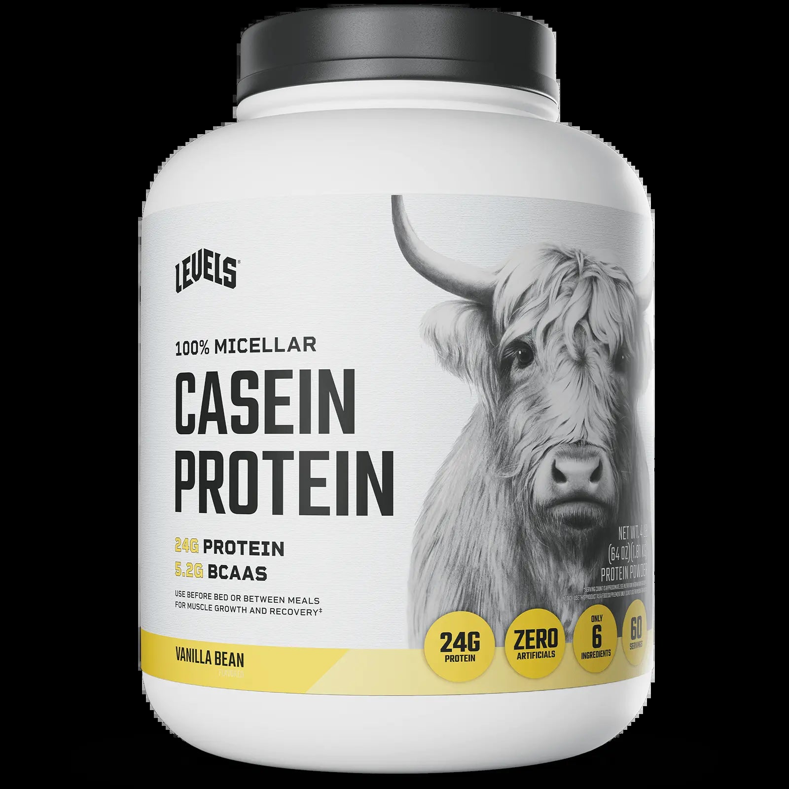 Levels Casein Protein, 100% Micellar, No Artificials, 24G of Protein